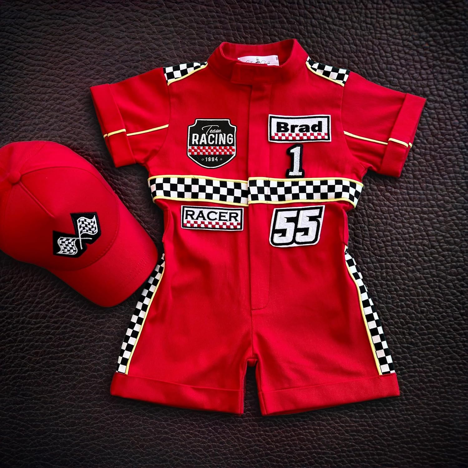 Handmade Race Car Driver Costume for Toddlers 12-18 Months