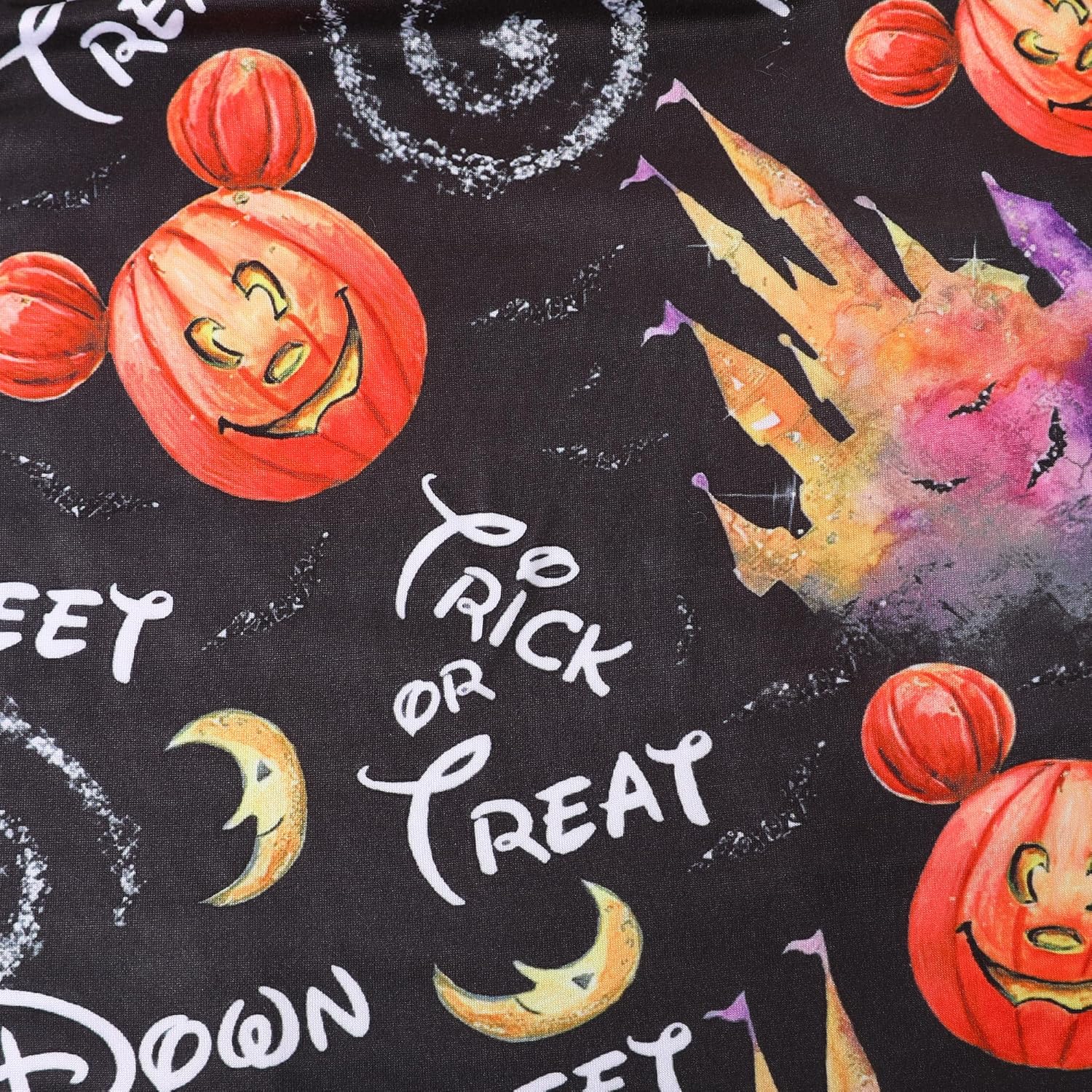 Halloween Costume Toddler Girls Dress with Pumpkin Spider Ghost Print