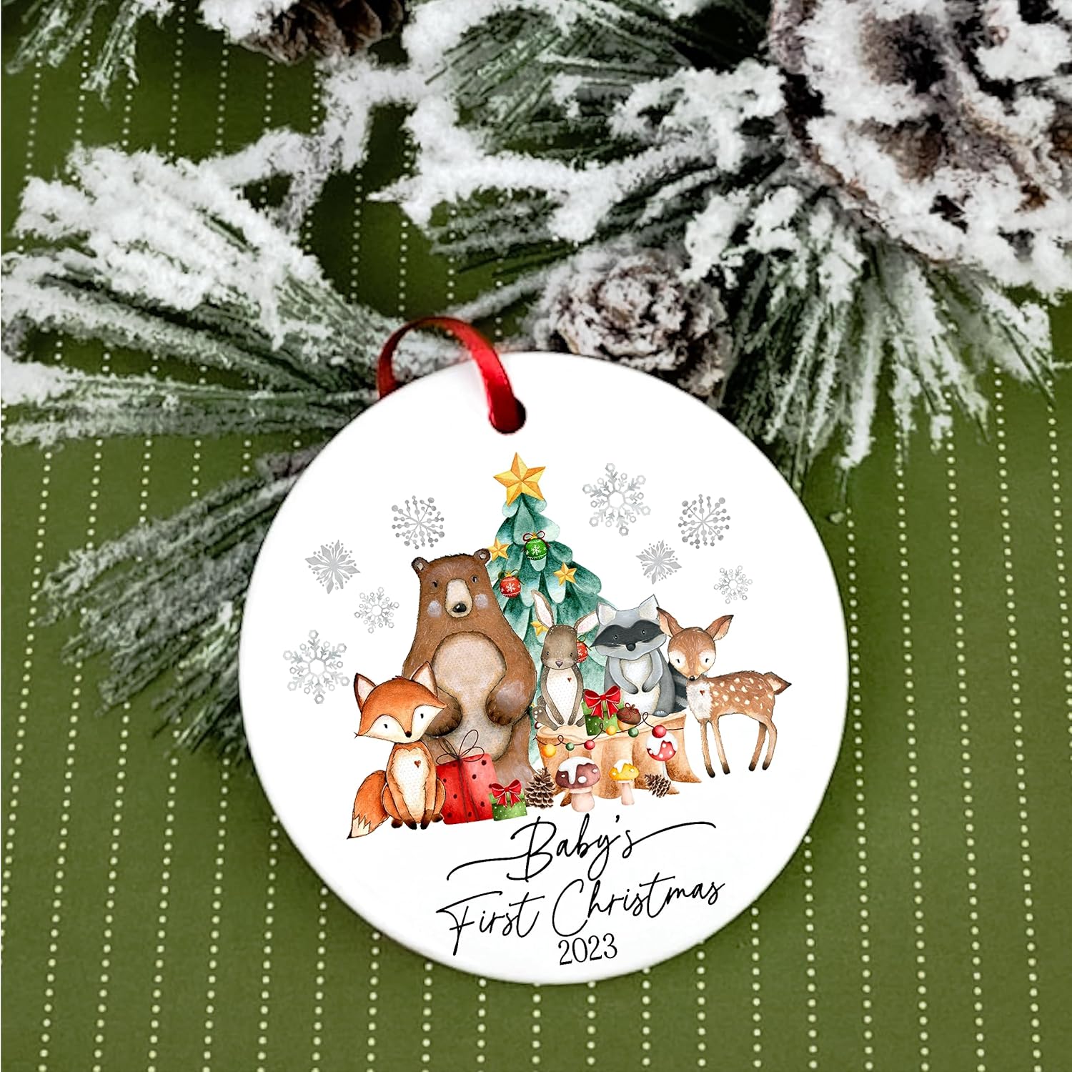 Babys First Christmas Ornament 2023 - Girl Boy