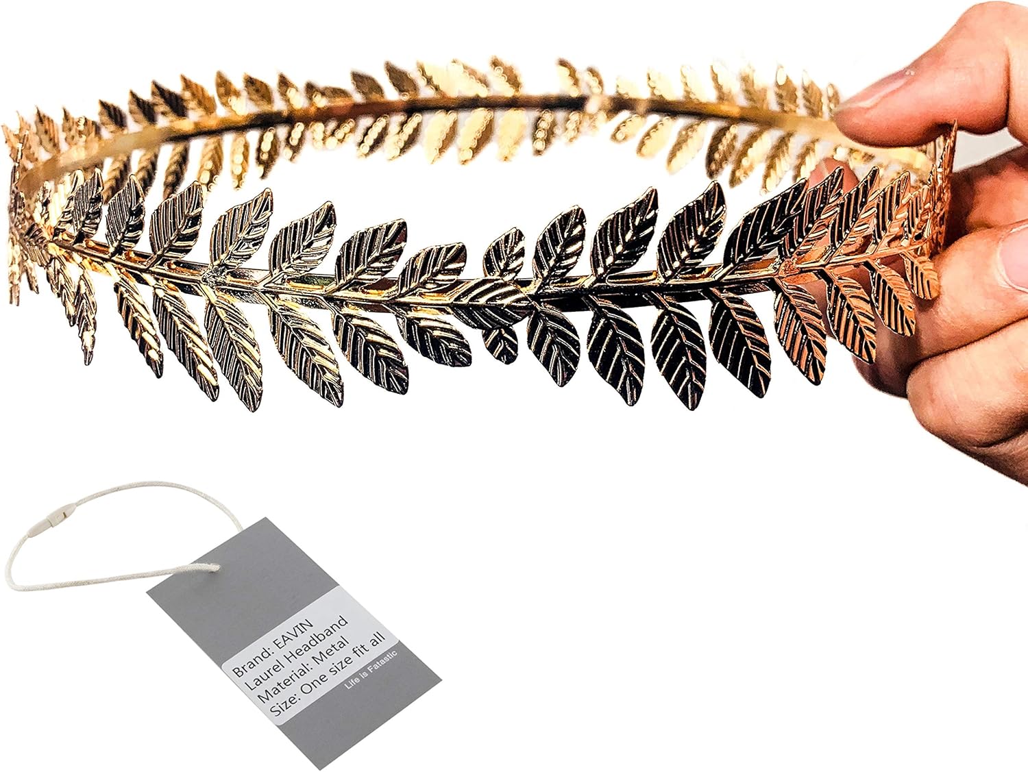 EAWIN Caesar Circlet Gold Leaf Headband for Costume 1