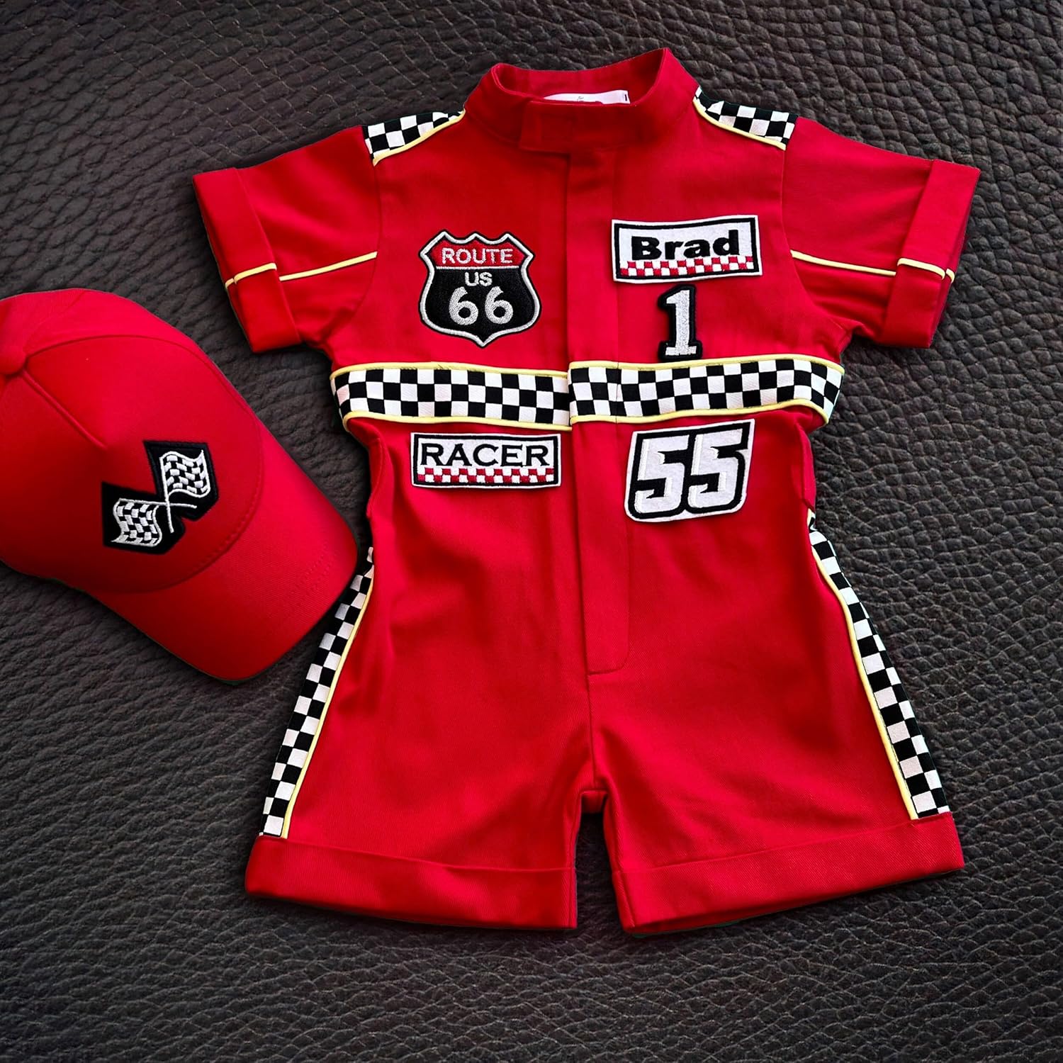 Handmade Race Car Driver Costume for Toddlers 12-18 Months