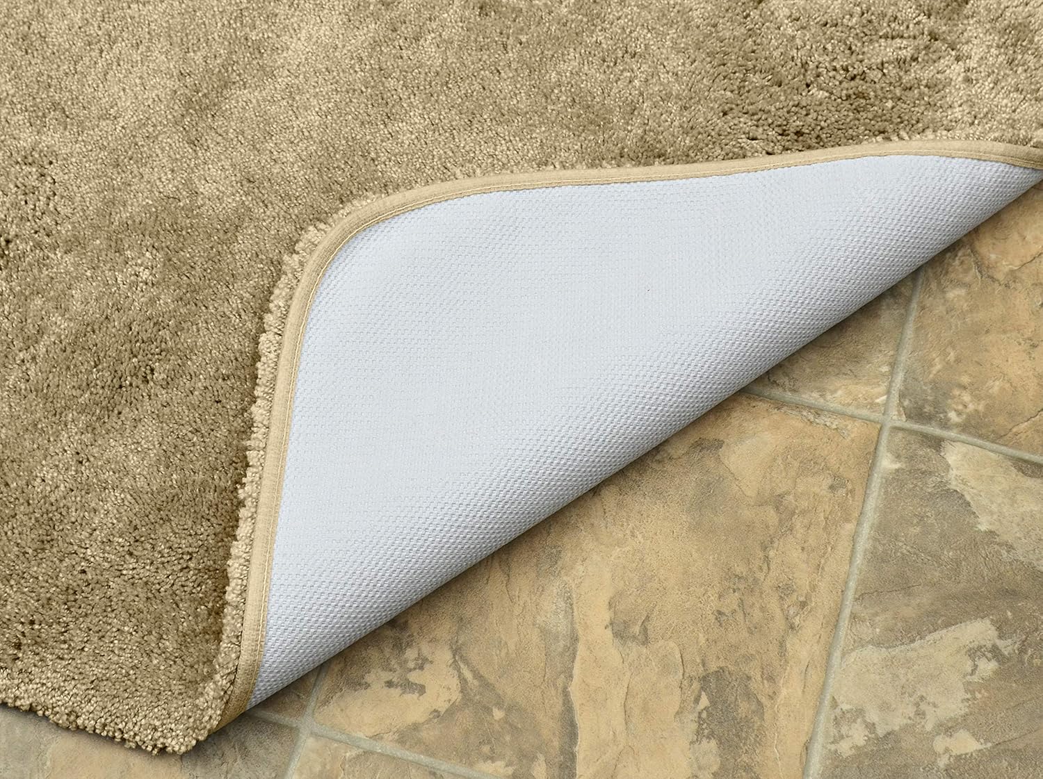 Garland Rug Finest Luxury Beige Linen Bath Rug Set 2-Piece 1