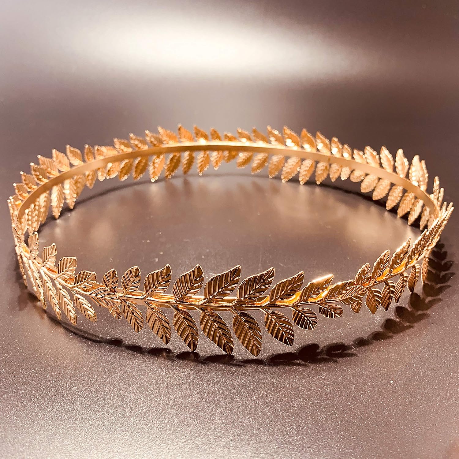 EAWIN Caesar Circlet Gold Leaf Headband for Costume 1